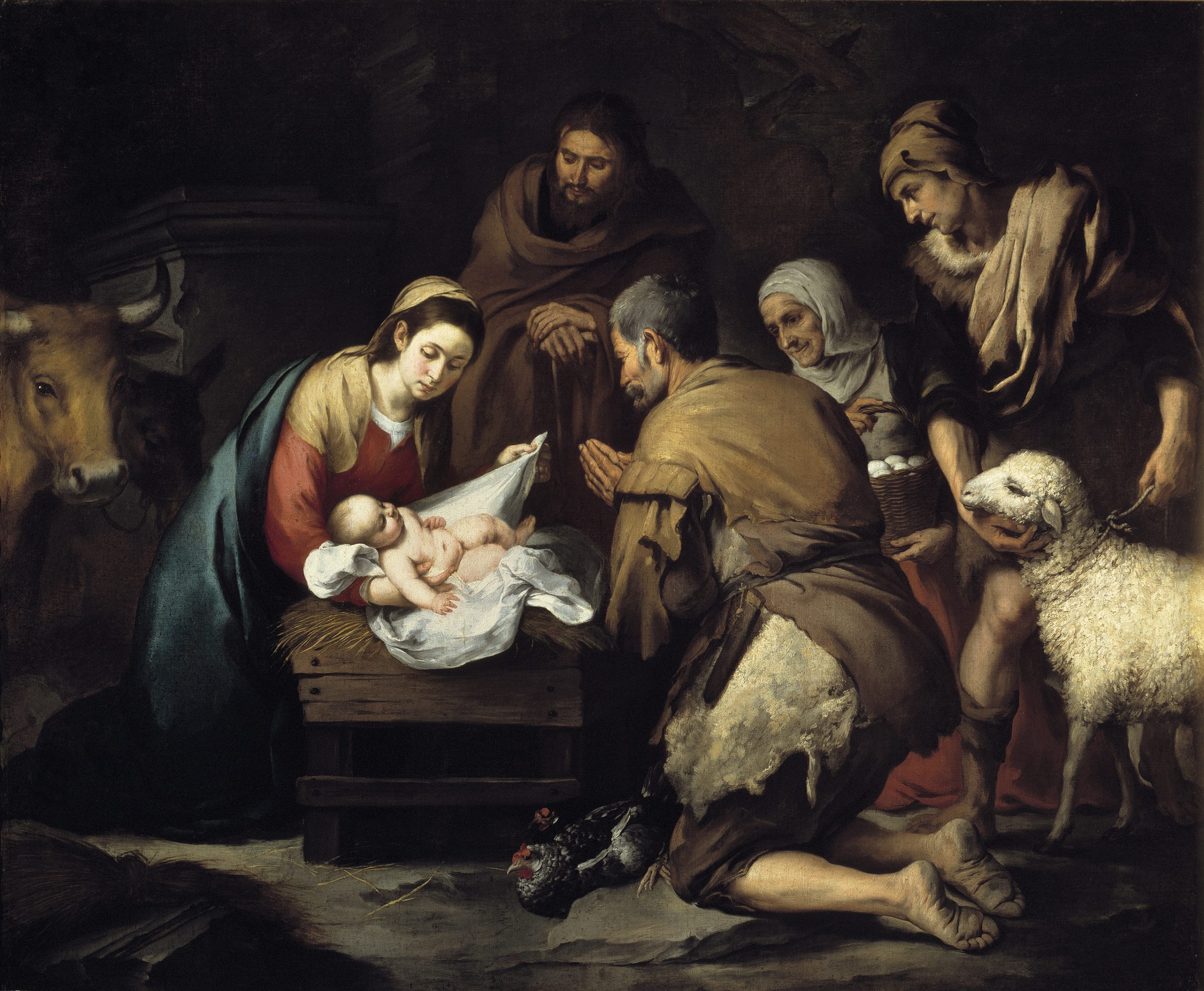 Bartolomé Esteban Murillo (1617–1682), "Adoración de los pastores" (c. 1667, Museo del Prado)